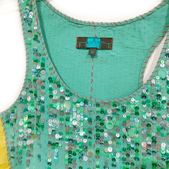 Multicolor Sequin Tank Top- Women’s Size Medium - Picture 2 of 4